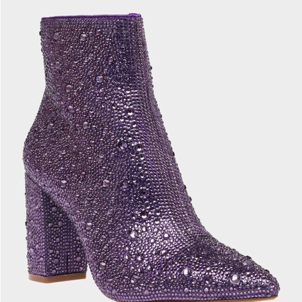 BRAND NEW BETSEY JOHNSON RHINESTONE BOOTIES